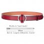 Women's Genuine Leather Belt - Stylish Belt Without Hole Vintage Casual Belt