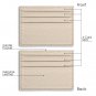 Zecmos Genuine Leather RFID Thin Wallet Minimalist ID Credit Cards Holder Front