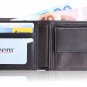 elegant leather wallet with integrated card holder, billfold wallet brown