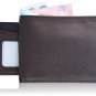 elegant leather wallet with integrated card holder, billfold wallet brown
