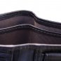 elegant leather wallet with integrated card holder, billfold wallet brown