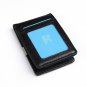YCM15B01 Anniversary Gifts Black Stainless Steel Leather Money Clip Wallet and C