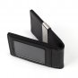 YCM15B01 Anniversary Gifts Black Stainless Steel Leather Money Clip Wallet and C