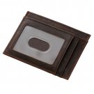 Tiding Slim Genuine Leather Front Pocket Wallets RFID Credit Card and Cash Holde