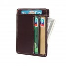 Front Pocket Wallet Minimalist Wallets Genuine Leather Slim Super Thin Credit Ca
