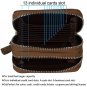 Noedy RFID Genuine Leather Card Wallet Secure Spacious Zipper Small Purses For M