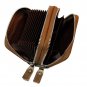 Noedy RFID Genuine Leather Card Wallet Secure Spacious Zipper Small Purses For M