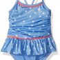 Pink Platinum Baby Girls Star Foil 1-Piece Infant Swimsuit, Blue, 12M