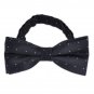 Men Polka Dot Bowtie Necktie Pocket Square Black Business Wedding Party ciciTree
