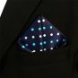 ShlaxWing Polka Dots Blue Neckties Men Ties Silk Business Skinny 2.35" Extra Lo