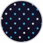 ShlaxWing Polka Dots Blue Neckties Men Ties Silk Business Skinny 2.35" Extra Lo
