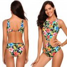 Avidlove Women One Piece Swimsuits Floral Bathing Suit Tankini Swimwear M