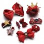BYP 10 Pcs Princess Girls Head Hair Bows Ornaments Set Crown Floral Hair Clips H