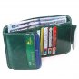 Women Genuine Leather Small Wallet Credit Card Safe Holder/Case/Protector Green
