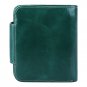 Women Genuine Leather Small Wallet Credit Card Safe Holder/Case/Protector Green