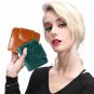 Women Genuine Leather Small Wallet Credit Card Safe Holder/Case/Protector Green
