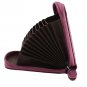Blocking Genuine Leather Mini Wallet Latest Credit Card Safe Holder/Case Purple