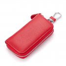 Leather Key Organizer Case Card Case by Harukokoro, Key Holder Wallet Pouch Zipp