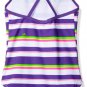 Kanu Surf Toddler Girls' Bridget Stripe 1-Pc Swimsuit, Purple, 2T