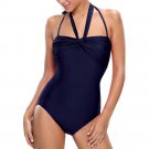 Lrud Women's Sexy Halter Neck Wrap Ruched One Piece Swimsuit Monokini …