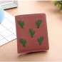 Women Wallet Cactus Leather Credit Card Safe Holder/Case/Protector Brow