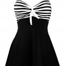 CM-Kid Women's One Piece Swimsuits Swimwear Sexy Pin Up Skirtini Cover Up Swimdr