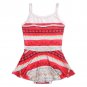 KIDHF Moana One Piece Summer Swimsuit Girls Princess Swimwear (Beige,140/8-9Y)