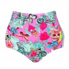 JOYMODE High Waisted Bikini Plus Size Shorts For Women Size 6-8 Pink Floral Prin