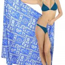 La Leela Beach Plus Size Wrap Sarong Bathing Swimsuit Cover ups Women's Printed