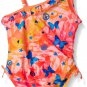 Angel Beach Girls' Little Girls Butterfly Dreams Foil Asymmetrical Ruffle One Pi