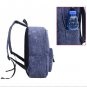 Unisex Canvas USB Charging Travel Backpack Laptop Notebook School College Bags