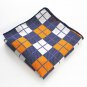 JEMYGINS Original Plaid Mens Bowtie Self Bow Tie Pocket Square Set (0111)