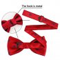 Alizeal Skull Patterned Men's/ Boys' Pre-tied Bow Ties (Dark Green)