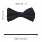 HDE Mens Premium Big and Tall Pre-Tied Bow Tie XL Adjustable Satin Bowtie for Tu
