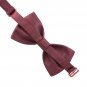 Satin Classic Pre-Tied Bow Tie Formal Solid Tuxedo, by Bow Tie House (Large, Bur