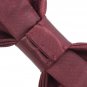 Satin Classic Pre-Tied Bow Tie Formal Solid Tuxedo, by Bow Tie House (Large, Bur