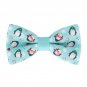 Bow Tie House Penguin pattern bow tie aquamarine pre-tied shape for any gender a