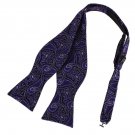 EBA1B08C Fantastic Purple Self Bowtie Perfect Beautiful paisley Handmade Gift Gi