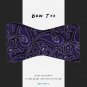 EBA1B08C Fantastic Purple Self Bowtie Perfect Beautiful paisley Handmade Gift Gi