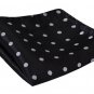 SetSense Men's Polka Dot Jacquard Woven Self Bow Tie Set One Size Black / Gray