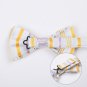 DBD7A08D Silver Gold Stripes Microfiber Mens Bow Tie Fitness Fabric Pre-tied Bow