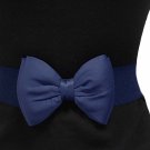 Nanxson(TM) Women's fashion wide decorative elastic Waist Belt Band cute Bowtie