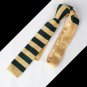 Light Yellow Green Stripes Marketing Management Skinny Knit Neck Tie Wo