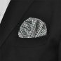 Black White Houndstooth Checks Necktie Mens Tie Extra Long