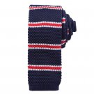 HDE Skinny Knit Vintage Tie Men's Smart Casual Mult-Color 2" Slim Square Necktie