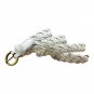 Trendy and Comfortable Real Leather Braided Cinch Waist Womens Belt, White