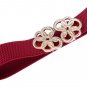 Wide Elastic Stretch Belts Leather Cinch Waist Belts M T010410-3