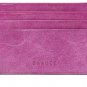 Banuce Italian Leather Unisex Slim Gard Case Super Thin with ID Card Window Colo