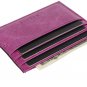 Banuce Italian Leather Unisex Slim Gard Case Super Thin with ID Card Window Colo