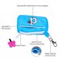 Plush Zippered Coin Purse - Embroidered Monogram - "d&acirc;�� Sky Blue, Adorable Pres